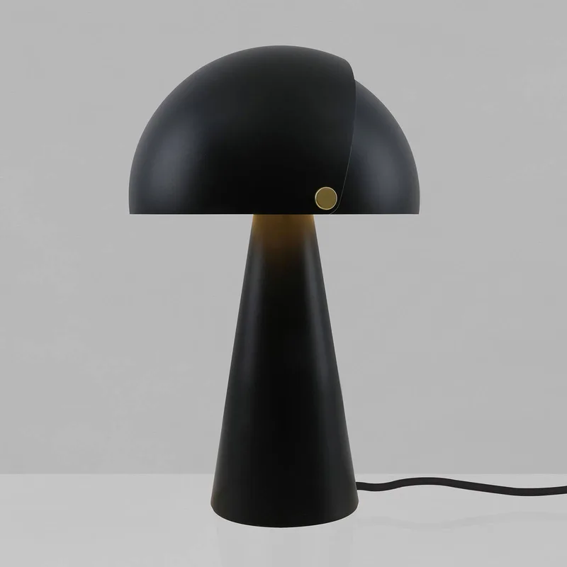 Lampe à poser ALIGN métal noir IP20 E27 - DFTP, Intérieur de Nordlux en Noir, Laiton – photo produit 2 sur 4