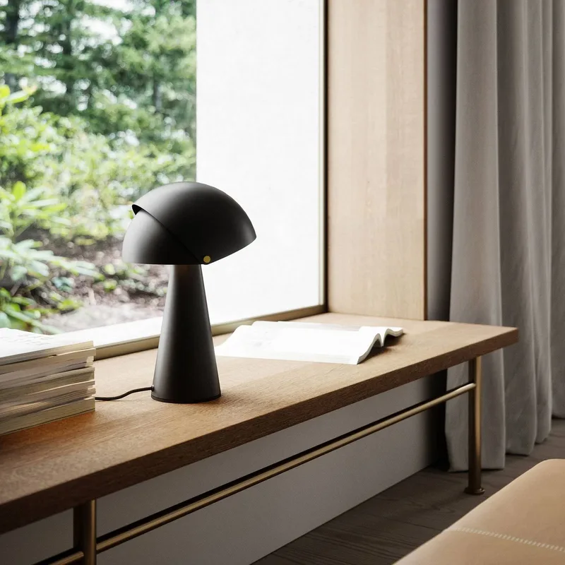 Lampe à poser ALIGN métal noir IP20 E27 - DFTP, Intérieur de Nordlux en Noir, Laiton – photo produit 1 sur 4