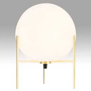 Alton bordlampe med hvid glasskærm fra Nordlux i Opaalwit, Messing – produktbillede 5 af 5