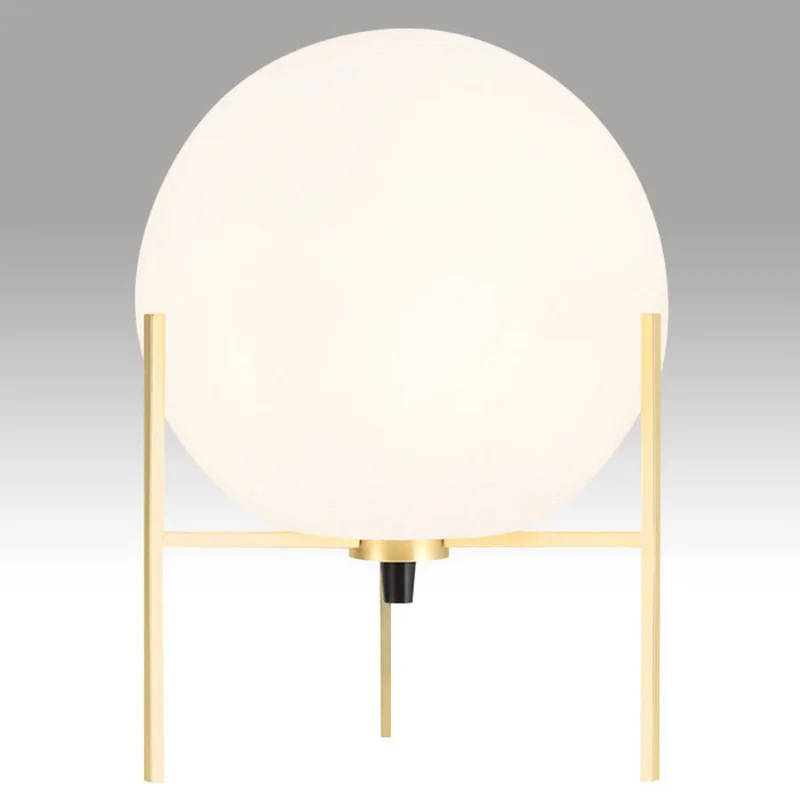 Alton bordlampe med hvid glasskærm fra Nordlux i Opaalwit, Messing – produktbillede 5 af 5