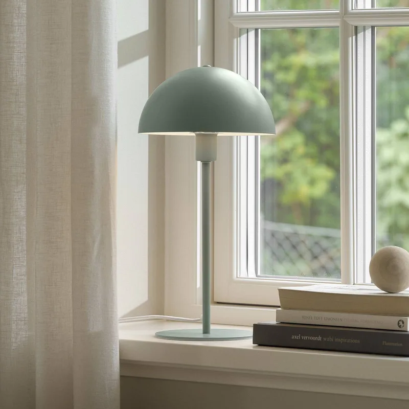Bordslampa Ellen 20, metall, sockel E14 från Nordlux i Stofgroen – produktbild 1 av 2