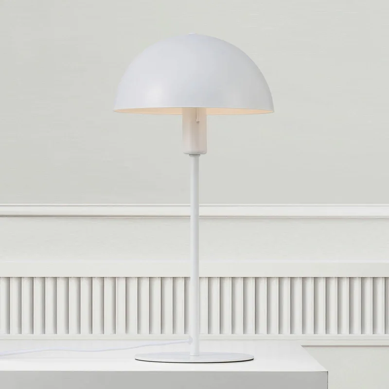 Bordslampa Ellen 20, metall, sockel E14 från Nordlux i Vit – produktbild 1 av 2