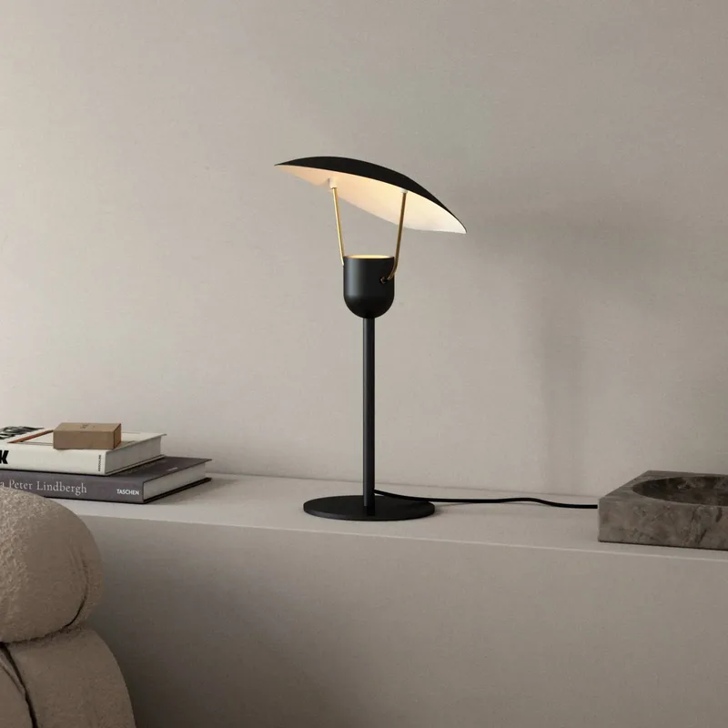 Tafellamp Fabiola in zwart de Nordlux en Noir, Laiton, Blanc – photo produit
