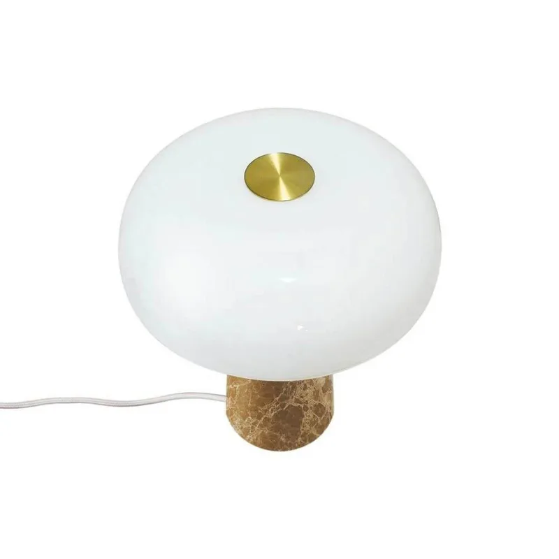 Tafellamp Glossy, beige/wit, hoogte 24 cm, marmer/glas by Nordlux in Beige, White – product photo 1 of 5