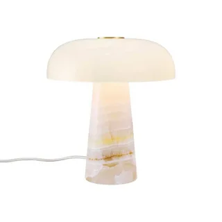Tafellamp Glossy, roze/wit, hoogte 24 cm, marmer/glas de Nordlux en Rose, Blanc – photo produit 1 sur 5