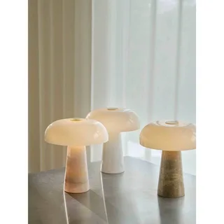 Tafellamp Glossy, roze/wit, hoogte 24 cm, marmer/glas de Nordlux en Rose, Blanc – photo produit 5 sur 5