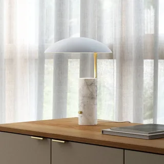 Design For The People Mademoiselle Tischleuchte 41,7 cm Weiß von Nordlux in Weiß, Messing – Produktfoto 1 von 2