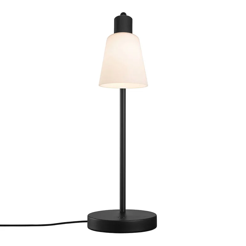 tafellamp Molli, hoogte 46 cm, zwart, glas/metaal de Nordlux en Noir, Blanc – photo produit 3 sur 3