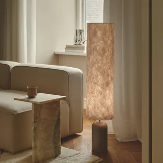Talli vloerlamp, bruin, Tyvek/metaal, hoogte 113 cm fra Nordlux i Lichtbruin, Creme – produktbillede 3 af 4