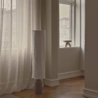 Talli vloerlamp, bruin, Tyvek/metaal, hoogte 113 cm fra Nordlux i Lichtbruin, Creme – produktbillede 2 af 4