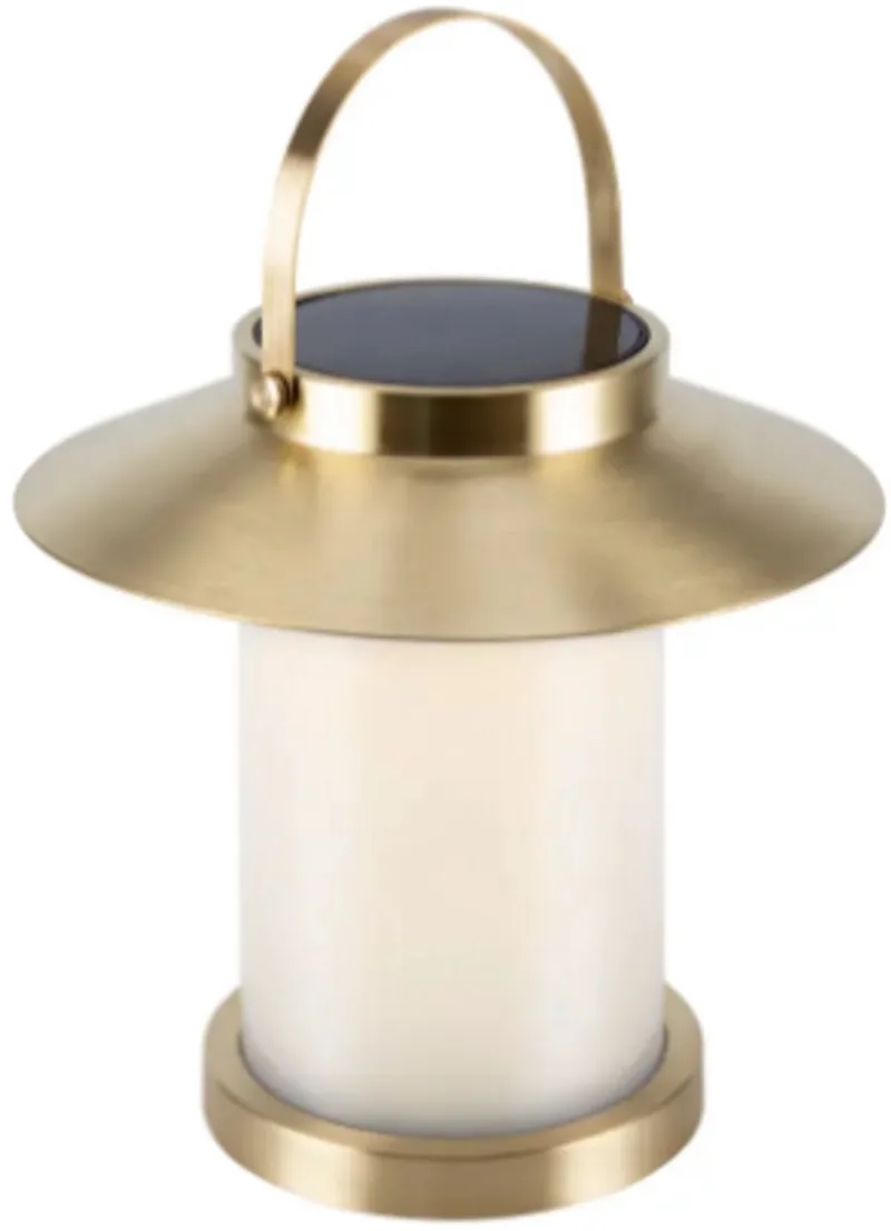 Temple Tafellamp - Buiten - Solar - Ø 31cm - Warm Wit licht von Nordlux in Messing – Produktfoto