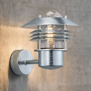Tidlös utomhusbelysning Vejers utan sensor från Nordlux i Zilvergrijs, Transparent – produktbild 1 av 5