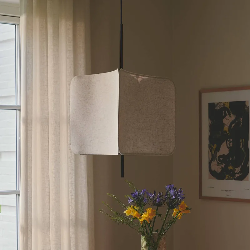 Tinto pendel, E27, textil, svart från Nordlux i Svart – produktbild 2 av 3