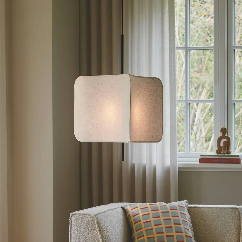 Tinto pendel, E27, textil, svart från Nordlux i Svart – produktbild 3 av 3