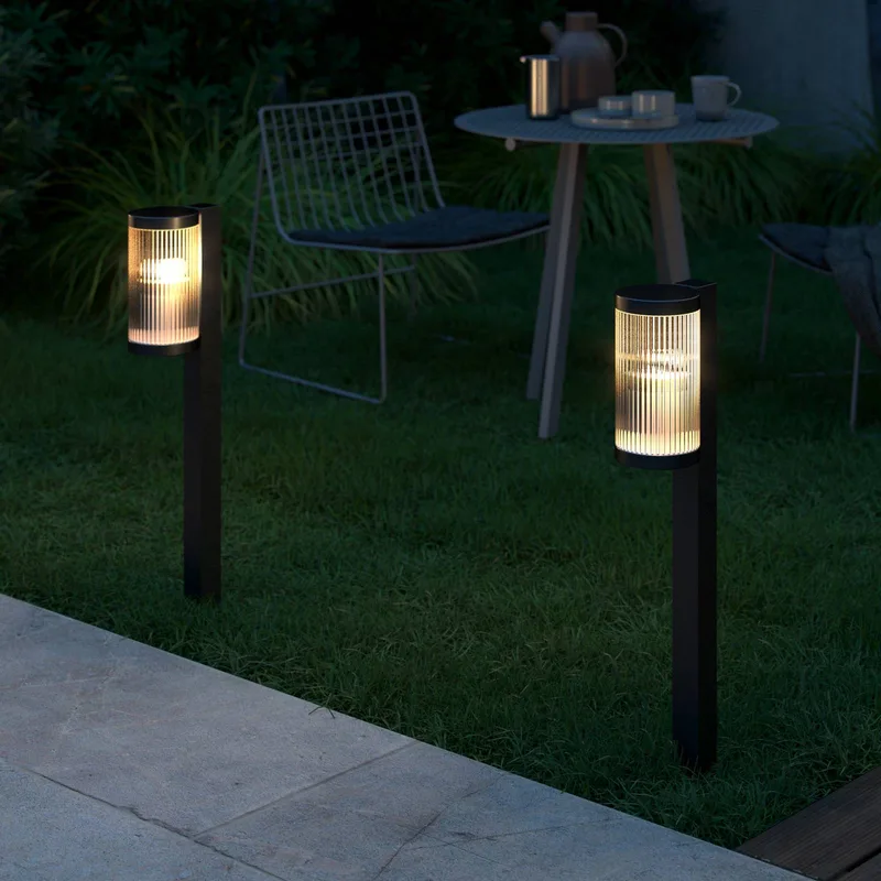 Coupar Garden-vejlampe i aluminium, sort fra Nordlux i Sort, Gennemsigtig – produktbillede 2 af 3