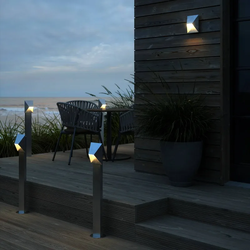 Tuinpadverlichting Pontio Garden h. 85cm verzinkt fra Nordlux i Zinkgrijs – produktbillede 1 af 2