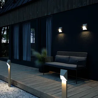 Tuinpadverlichting Pontio Garden hoogte 85 cm fra Nordlux i Zand – produktbillede 1 af 2