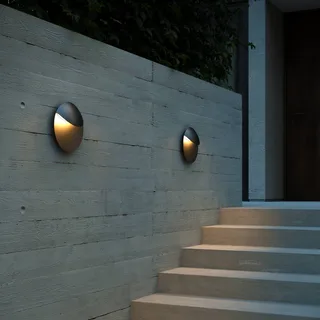 Valopin Seaside LED buitenwandlamp van Nordlux in Zwart – productfoto 2 van 3