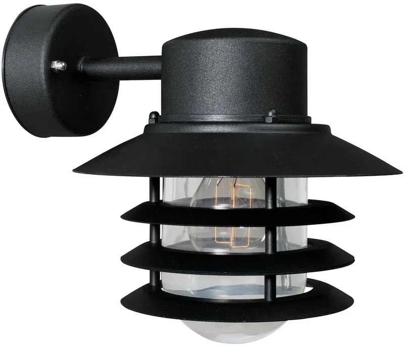 Vejers-wandlamp-down-E27-zwart de Nordlux en Noir – photo produit