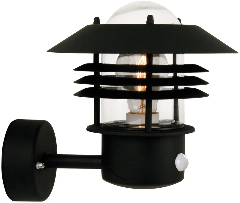 Vejers Sensor 25101003 Außenwandleuchte E27 60 W Schwarz von Nordlux in Schwarz – Produktfoto