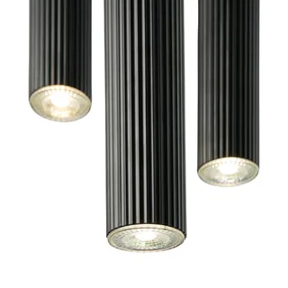 Vico-hanglamp-3-rondel-GU10-zwart fra Nordlux i Sort – produktbillede 3 af 3
