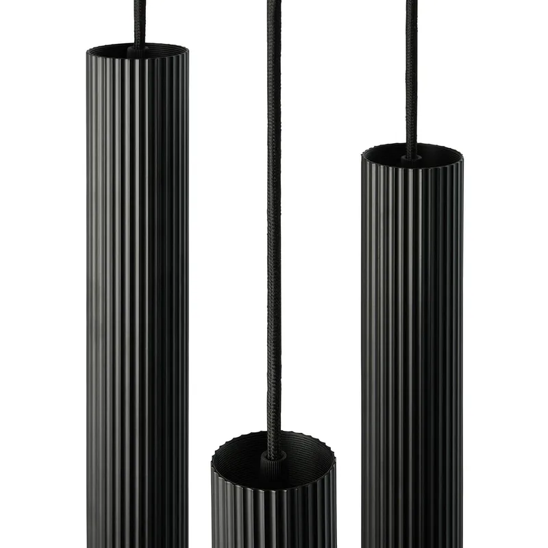Vico-hanglamp-3-rondel-GU10-zwart fra Nordlux i Sort – produktbillede 2 af 3
