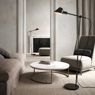 Stay gulvlampe op/ned, sort fra Nordlux i Sort – produktbillede 1 af 2