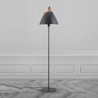Vloerlamp Strap van metaal met leren band från Nordlux i Svart – produktbild 3 av 4