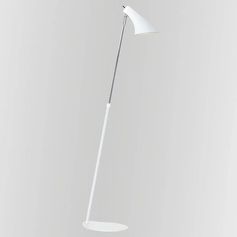 Vloerlamp Vanila, justeerbaar, wit fra Nordlux i Hvid, Sølv – produktbillede 4 af 5