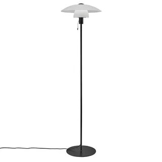 Vloerlamp Verona, frame zwart, kap opaal van Nordlux in Zwart, Opaal wit – productfoto 4 van 4