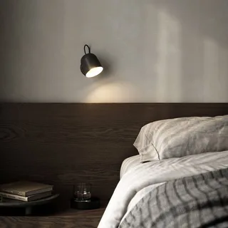 Wandlamp Angle, met tuimelschakelaar från Nordlux i Svart – produktbild 1 av 3