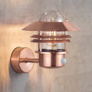 Væglampe BLOKHUS sensor kobber fra Nordlux – produktbillede 1 af 2