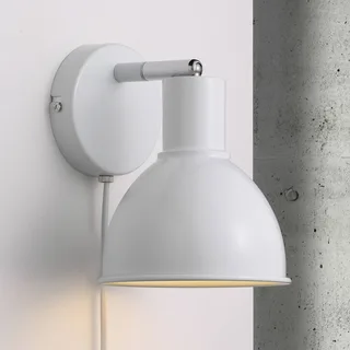 Applique murale POP métal blanc IP20 E27 de Nordlux en Chrome – photo produit 1 sur 3