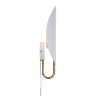 Wandlamp Spargo, indirect licht, wit/goud fra Nordlux i Hvid, Messing – produktbillede 2 af 2