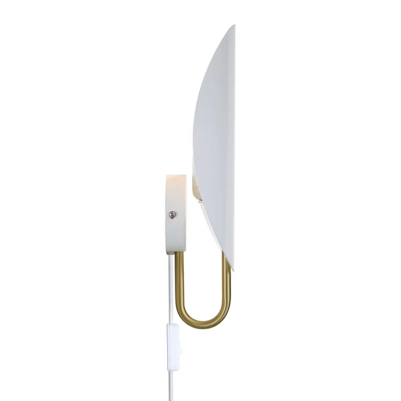 Wandlamp Spargo, indirect licht, wit/goud fra Nordlux i Hvid, Messing – produktbillede 2 af 2