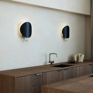 Wandlamp Spargo, indirect licht, zwart/goud von Nordlux in Schwarz, Messing – Produktfoto 1 von 2