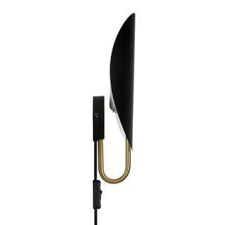Wandlamp Spargo, indirect licht, zwart/goud von Nordlux in Schwarz, Messing – Produktfoto 2 von 2