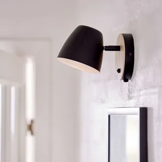 Theo væglampe, af asketræ fra Nordlux i Sort, Licht hout – produktbillede 2 af 3