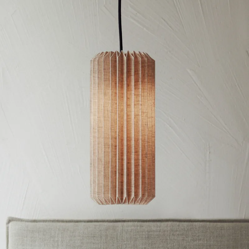 Alba hanglamp, Ø 15 cm, naturel, linnen fra Watt & Veke – produktbillede