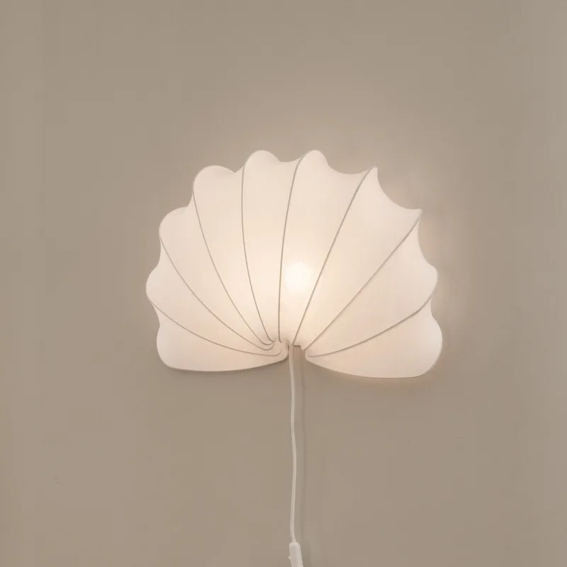 Anna wandlamp, katoen, wit, Ø 53,5 cm fra Watt & Veke – produktbillede